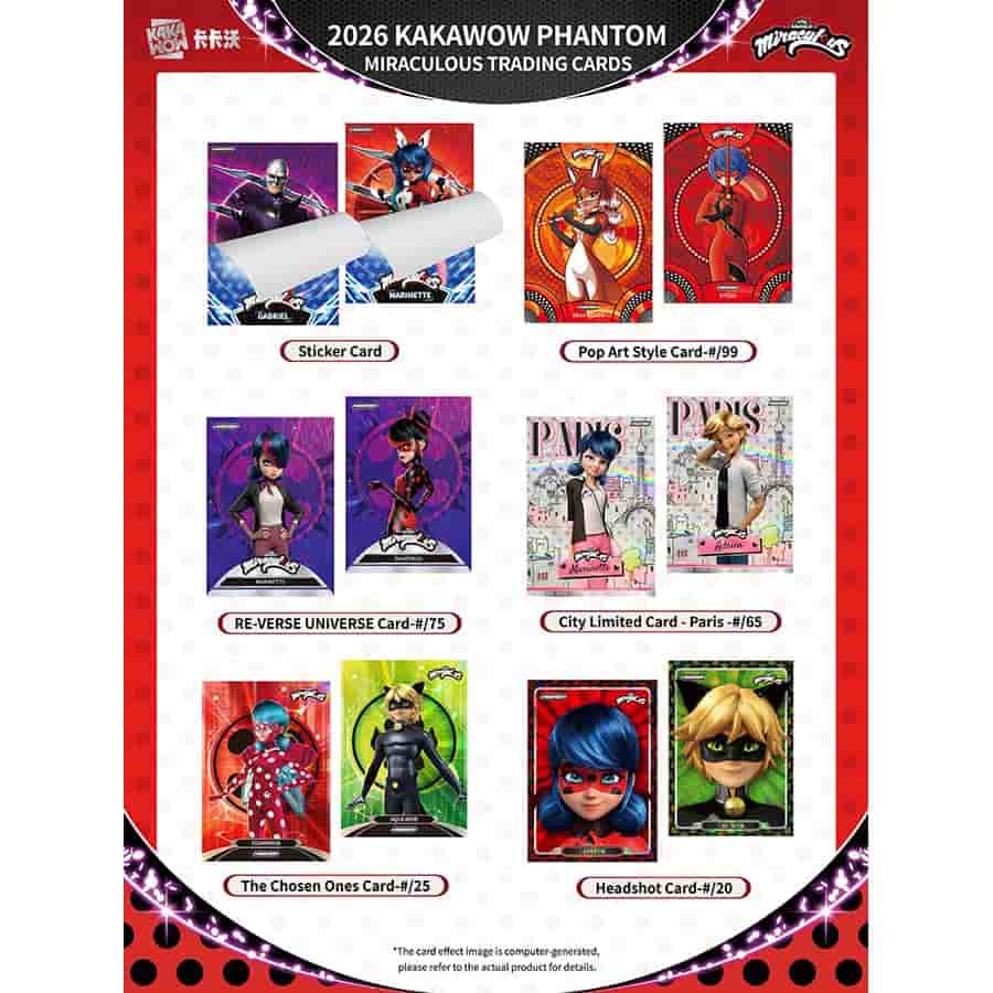 2026 Kakawow Phantom Miraculous Ladybug Trading Cards Box