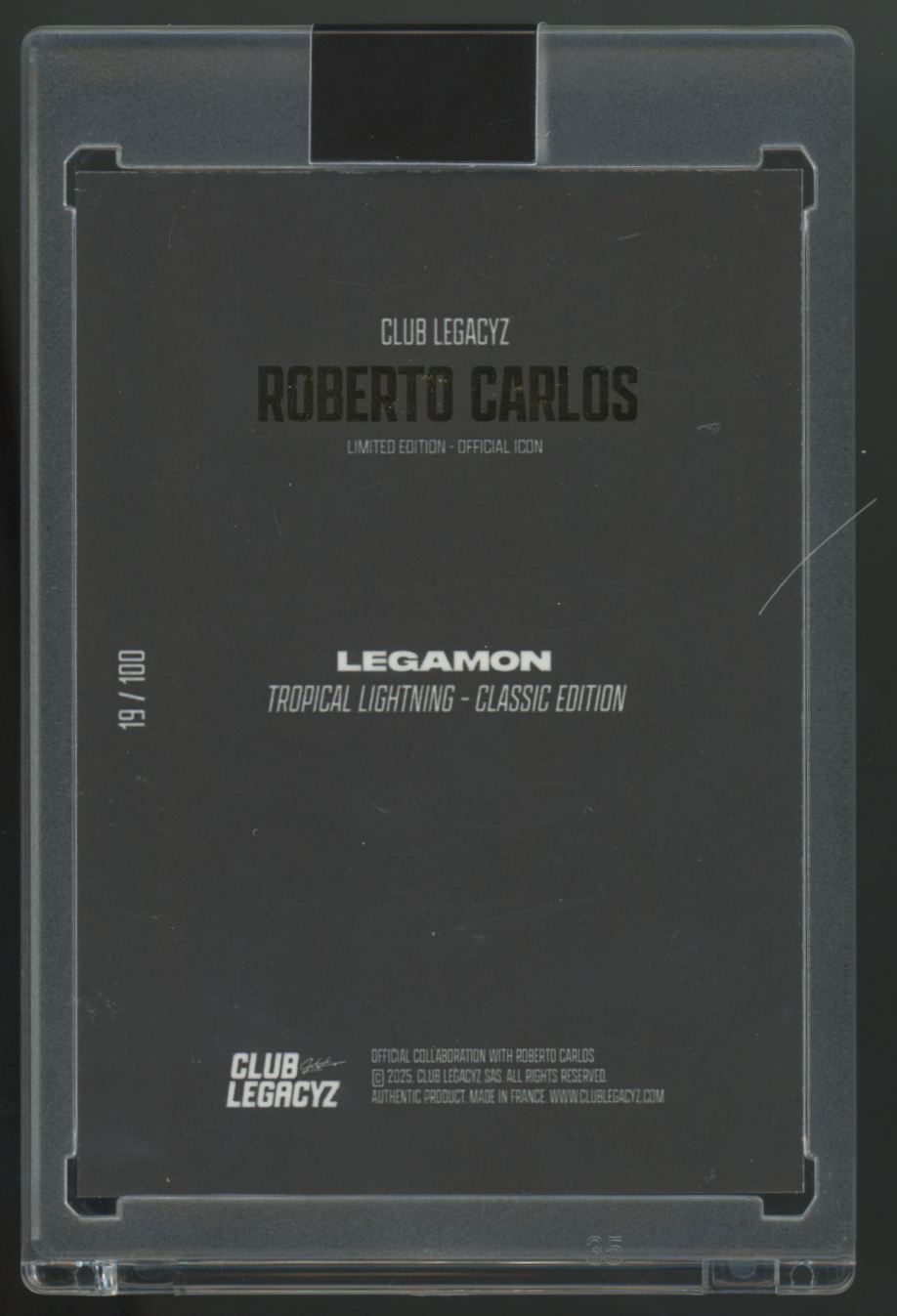 2025 Club Legacyz Roberto Carlos Tropical Lightning Legamon /100