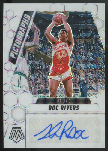 2024-25 Panini Mosaic Doc Rivers White Pictographs Auto /25 #PM-DOC
