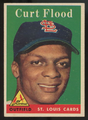 1958 Topps Curt Flood RC #464 EX
