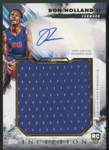2024-25 Topps Inception Ron Holland II RC Jumbo Patch Auto RPA #RJR-RH