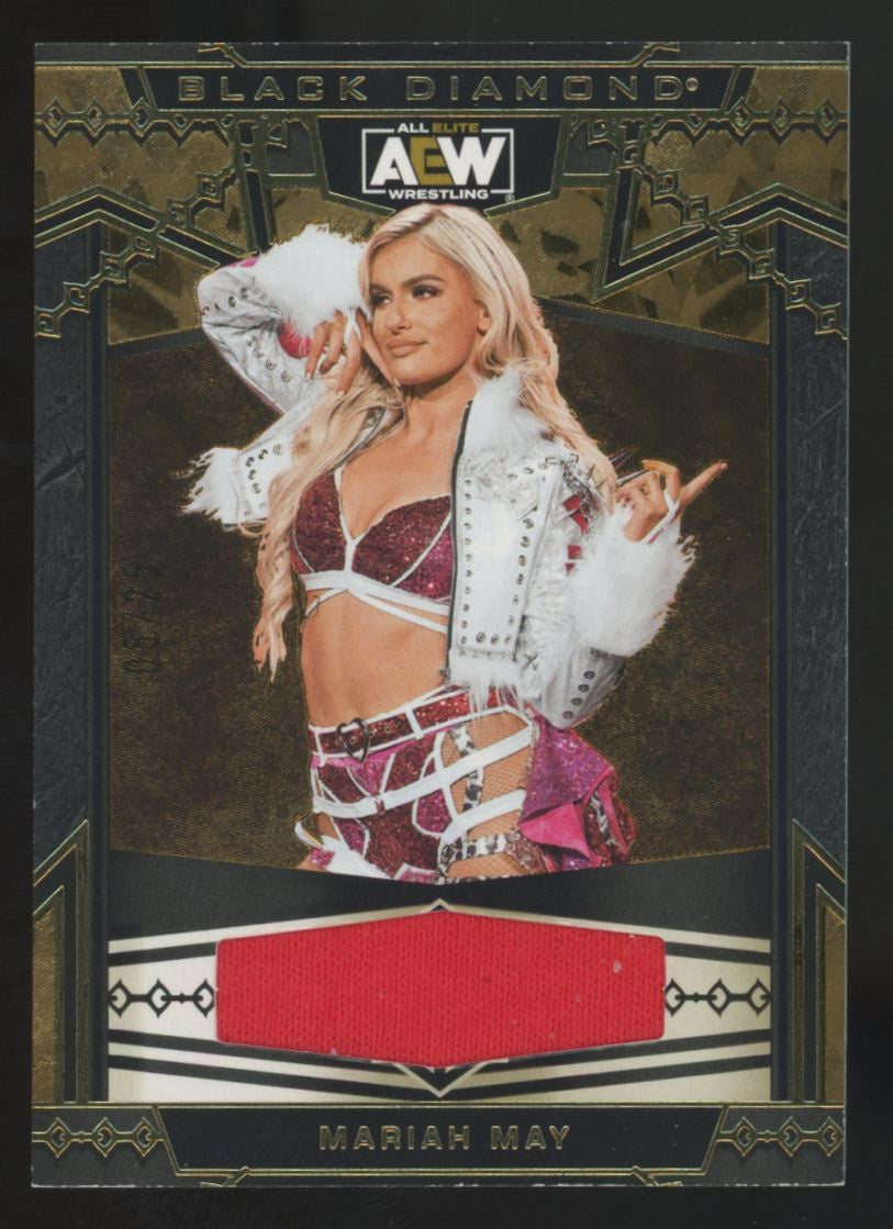 2024 Upper Deck AEW Black Diamond Mariah May Patch /25 #69