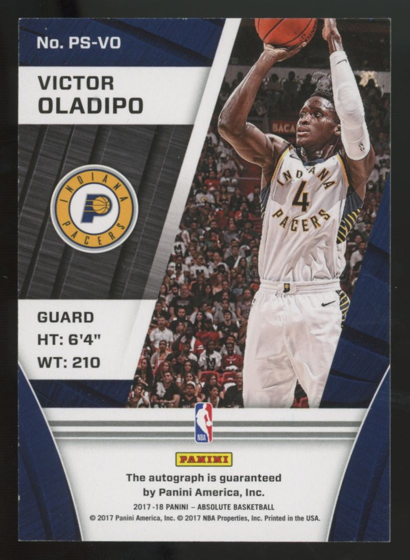 2017-18 Panini Absolute Victor Oladipo Precision Auto /49 #PS-VO