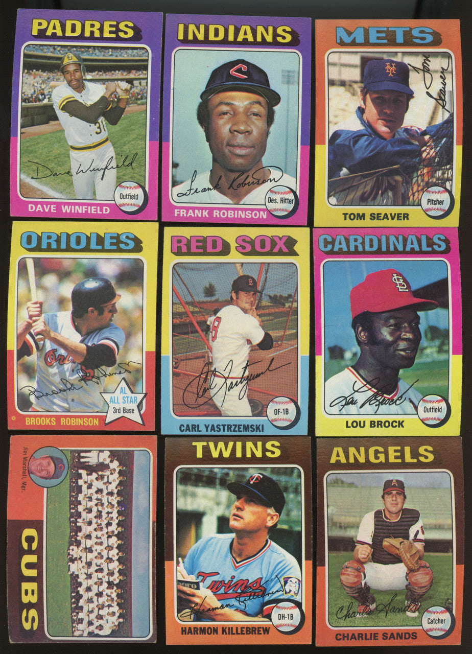 1975 Topps Baseball Complete Set (660) EX/MT-NM