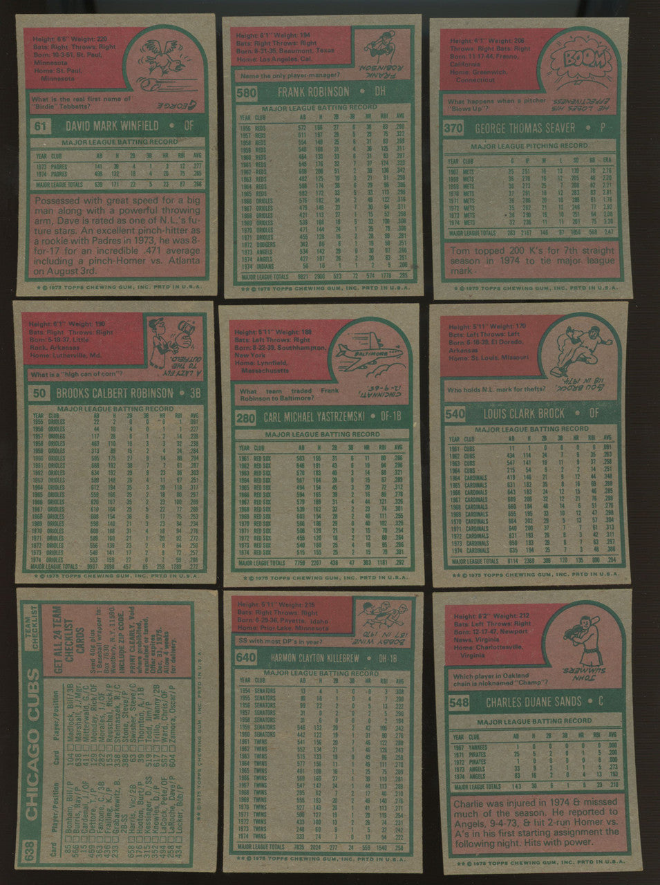 1975 Topps Baseball Complete Set (660) EX/MT-NM