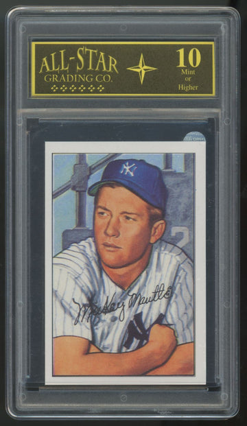 1987 C.C.C. Mickey Mantle 1952 Reprint #101 AGC 10