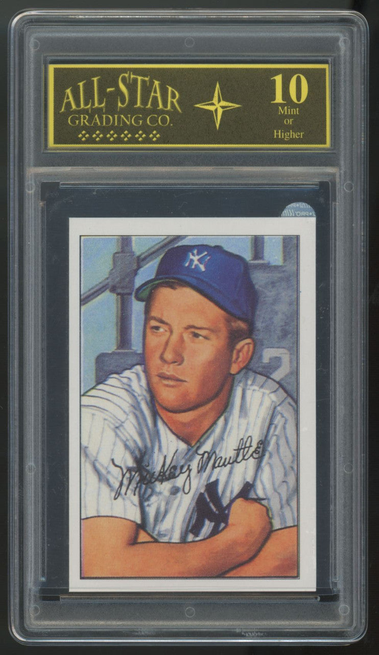 1987 C.C.C. Mickey Mantle 1952 Reprint #101 AGC 10