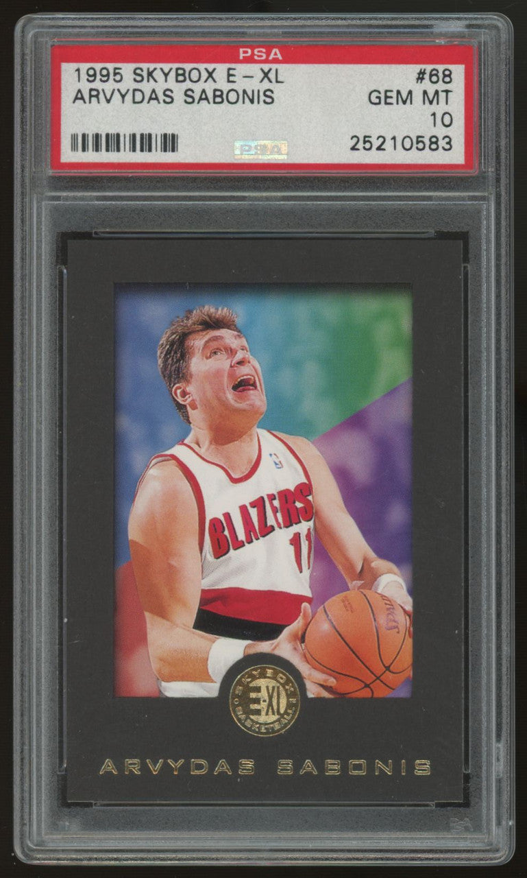 1995/96 SkyBox E-XL Arvydas Sabonis RC #68 PSA 10