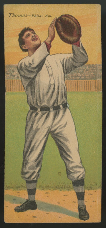 1911 T201 Mecca Double Folders Ira Thomas/Jack Coombs VG