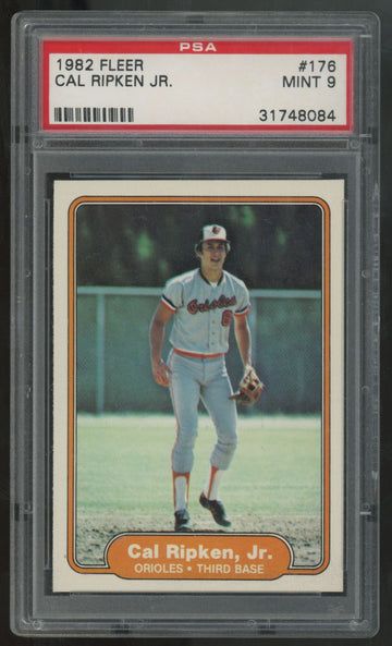 1982 Fleer Cal Ripken Jr. RC #176 PSA 9
