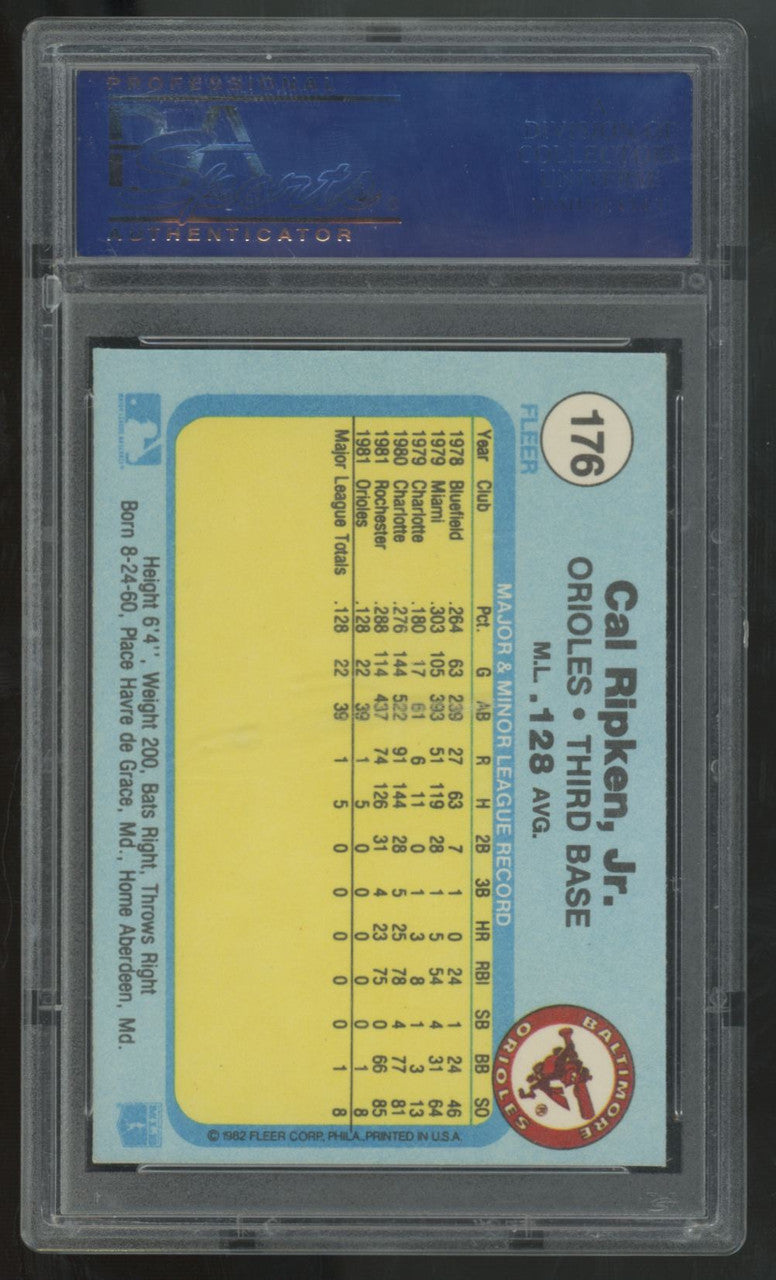 1982 Fleer Cal Ripken Jr. RC #176 PSA 9