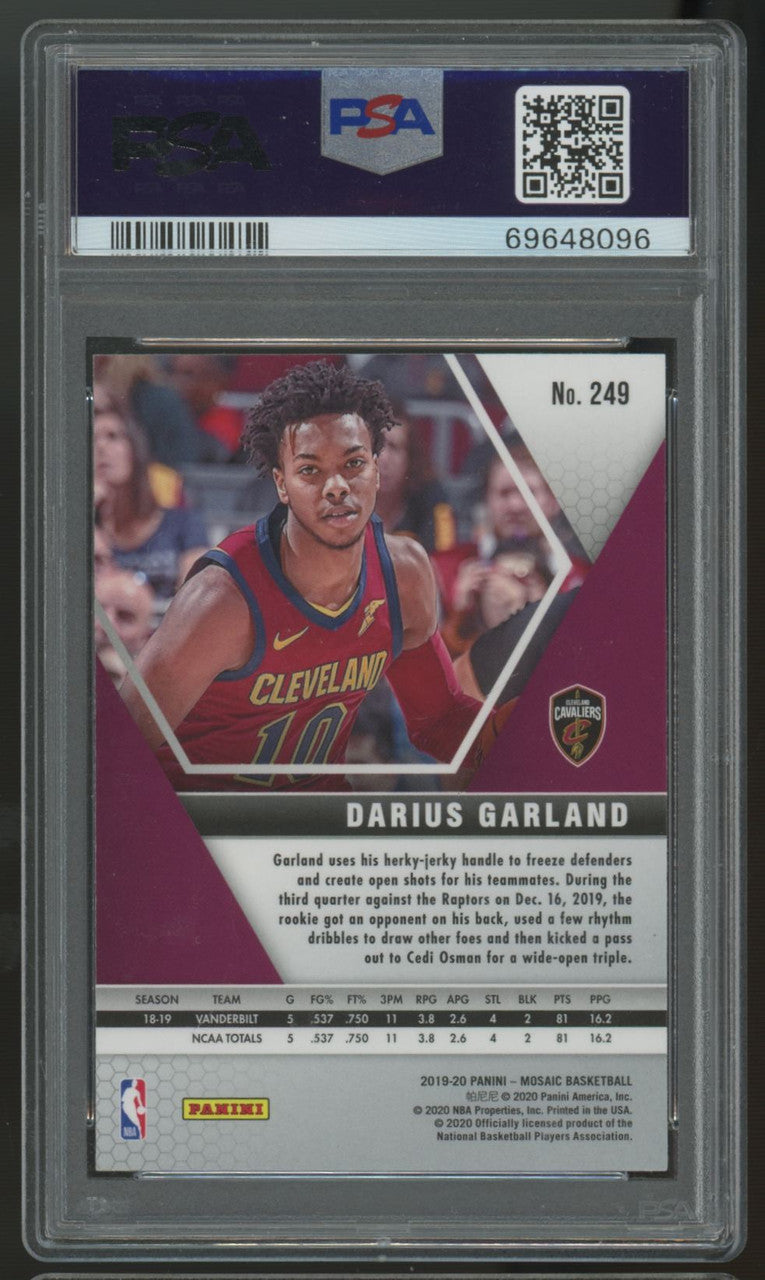2019/20 Mosaic Darius Garland RC #249 PSA 10