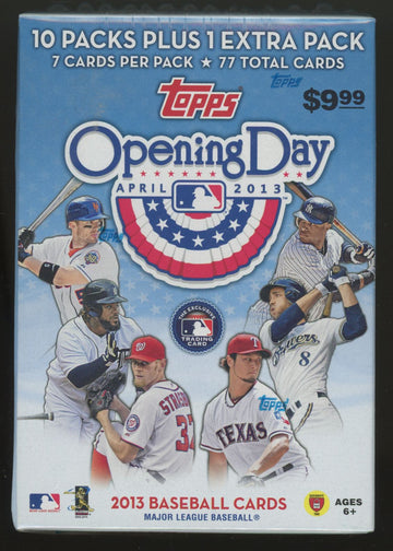 2013 Topps Baseball Opening Day Blaster Box Factory Sealed