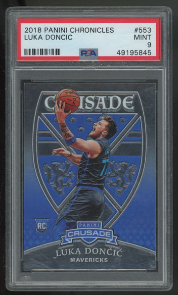 2018-19 Panini Chronicles Luka Doncic RC Crusade #553 PSA 9