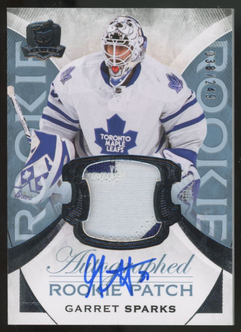 2015-16 Upper Deck The Cup Garret Sparks RC Patch Auto RPA /249 #140