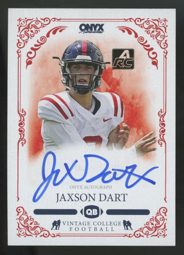 2022 Onyx Vintage College Jaxson Dart Blue Ink Auto /300 #CAJD