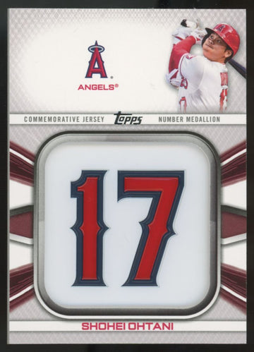 2022 Topps Shohei Ohtani Player Jersey Number Medallion #JNM-SO