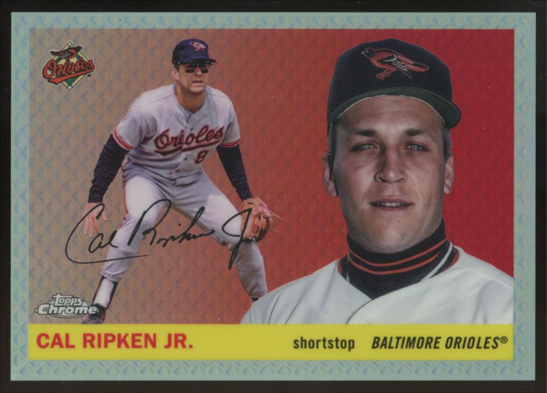 2025 Topps Chrome Platinum Anniversary Cal Ripken Jr. Diamond Etch Refractor /55