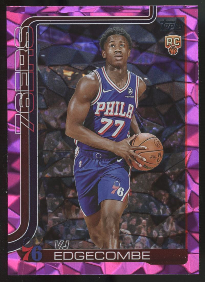 2025-26 Topps VJ Edgecombe RC Diamante Pink #203