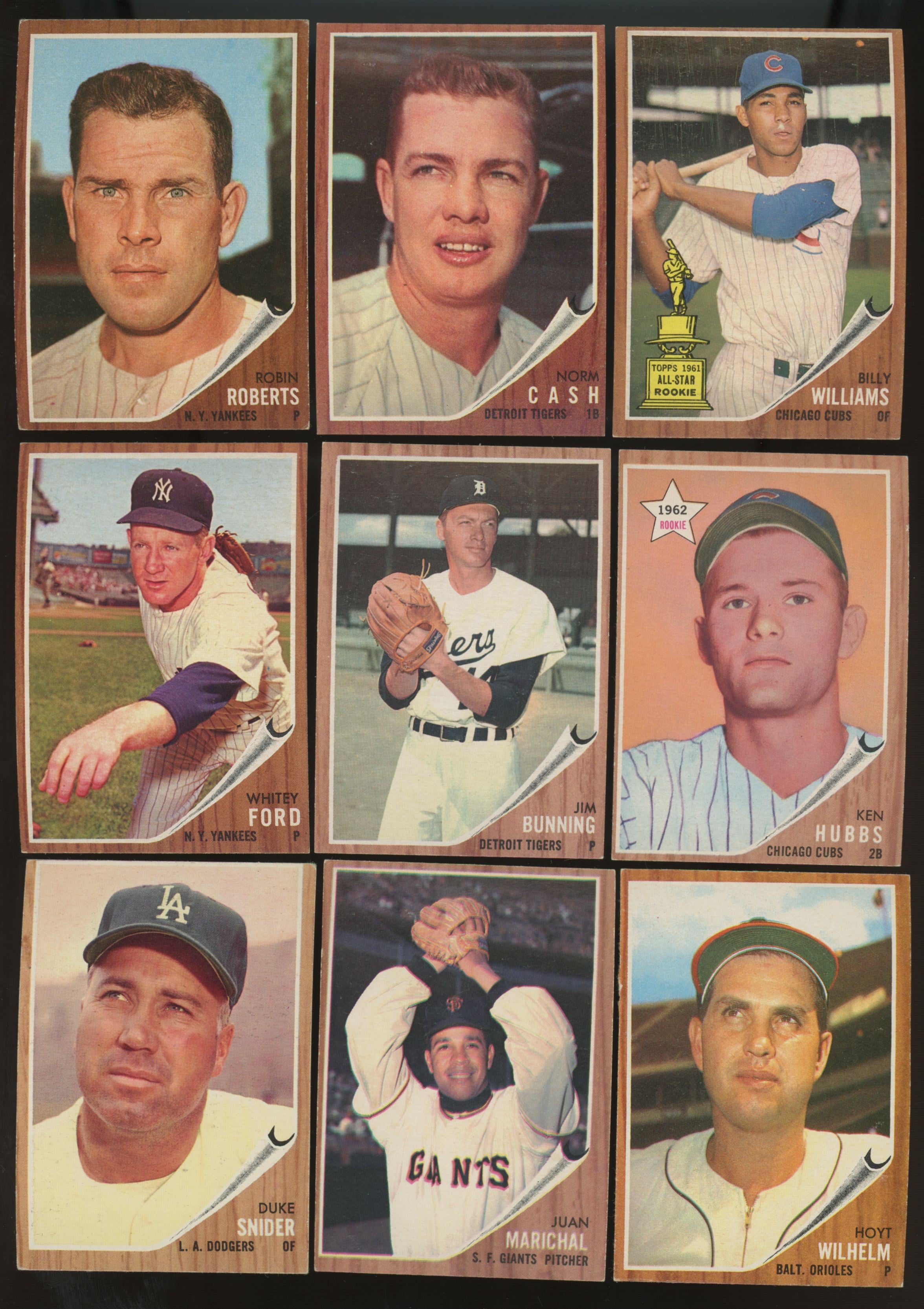 1962 Topps Baseball Near Complete Set(560/98) VG/EX-EX/MT Many High # + Stars