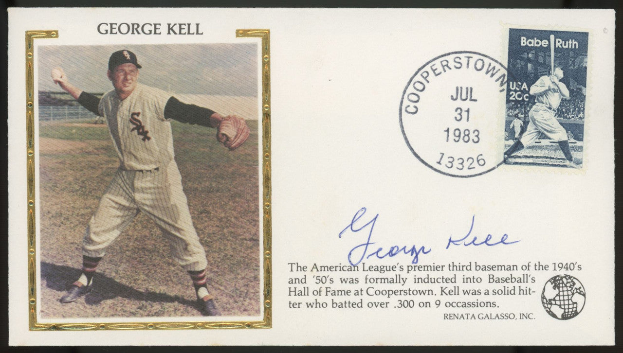 George Kell Signed Autographed Cachet JSA