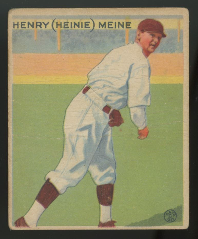 1933 Goudey Henry "Heinie" Meine #205 Poor