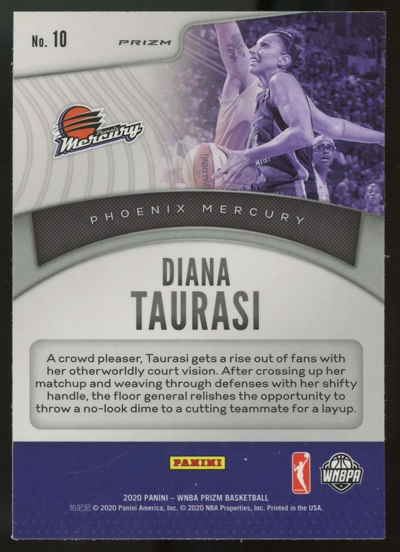 2020 WNBA Prizm Diana Taurasi Dominance Green Cracked Ice #10