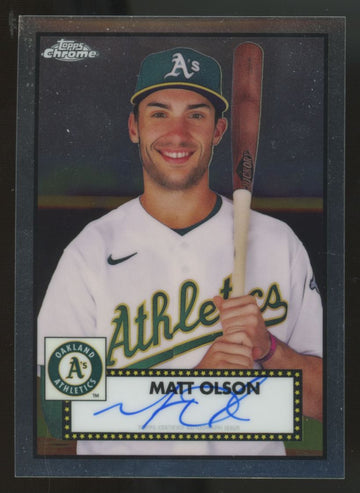 2021 Topps Chrome Platinum Anniversary Matt Olson Auto #PA-MO