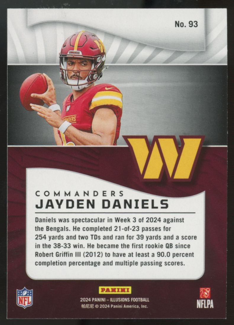 2024 Illusions Jayden Daniels RC Blue Dots #93