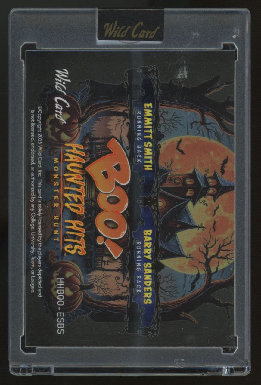 2025 Wild Card Haunted Hits Emmitt Smith/Barry Sanders Boo! Trick Or Treat 1/1