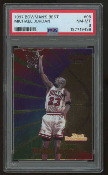 1997/98 Bowman's Best Michael Jordan Best Performance #96 PSA 8