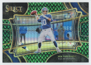 2023 Panini Select Eli Manning Field Level Dragon Skin Prizm /70 #370