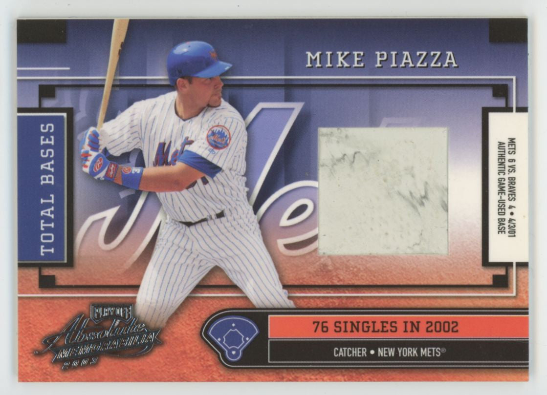 2003 Playoff Absolute Mike Piazza Total Bases Relic /76 #TB-28
