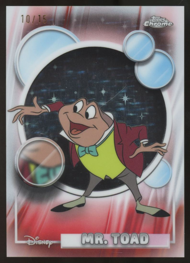 2026 Topps Chrome Disney Mr. Toad Wish Upon A Star Refractor /15 #3