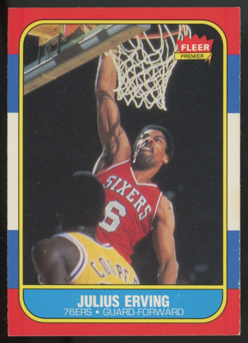1986-87 Fleer Premier Julius Erving #31 EX-MT