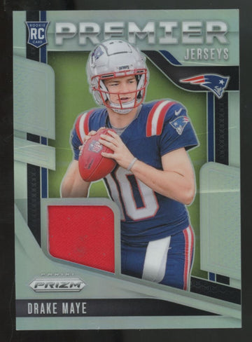 2024 Panini Prizm Drake Maye RC Silver Premier Jerseys Patch #PJ-DME