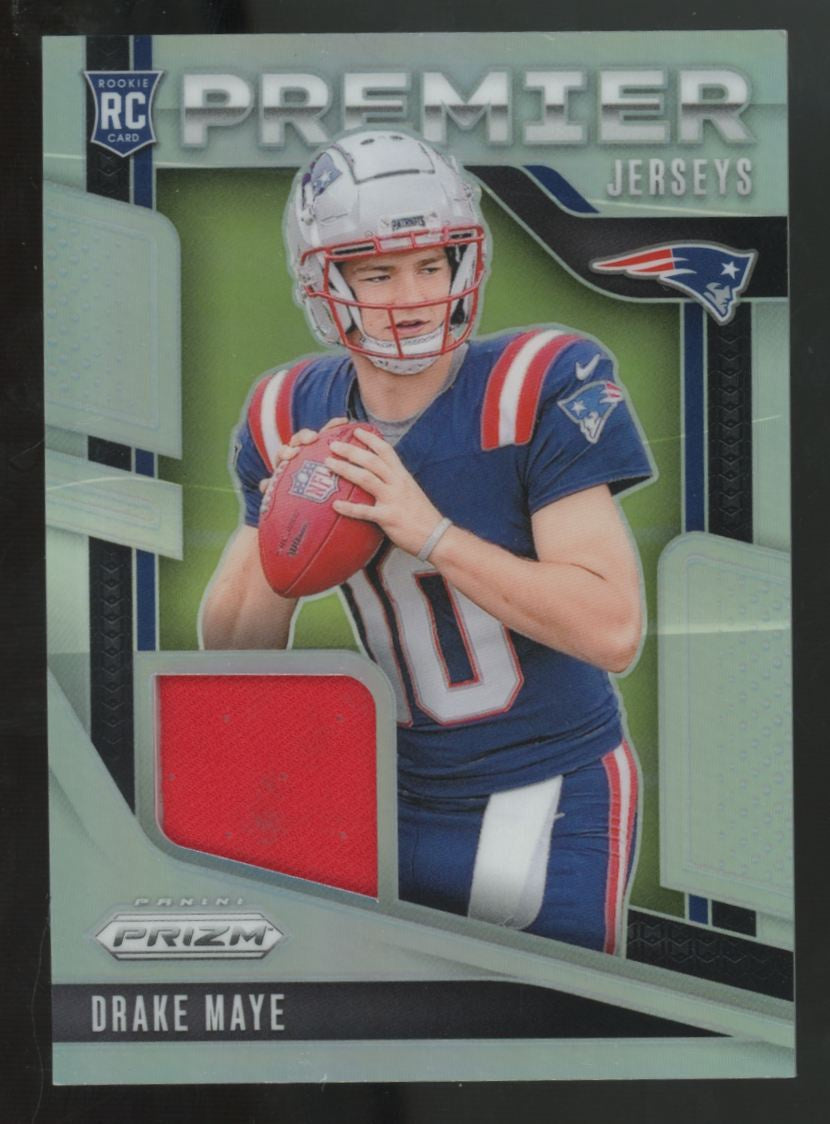 2024 Panini Prizm Drake Maye RC Silver Premier Jerseys Patch #PJ-DME