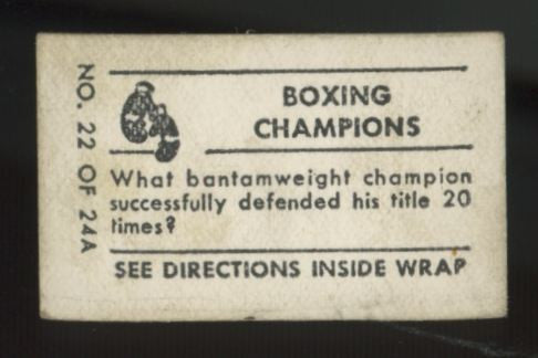 1948 Topps Magic Manuel Ortiz Boxing Champions #22 G/VG
