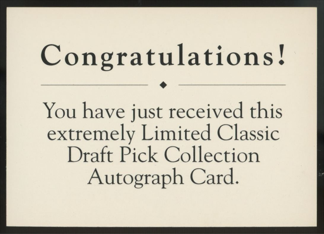 1991 Classic Draft Picks Raghib "Rocket" Ismail RC Auto /2000
