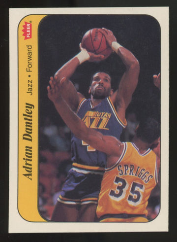 1986-87 Fleer Sticker Adrian Dantley #3 NM
