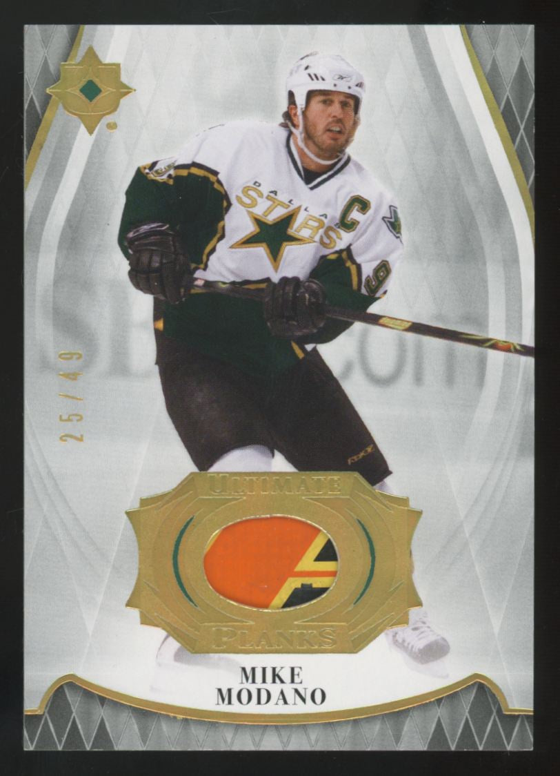 2023-24 Upper Deck Ultimate Mike Modano Ultimate Planks Patch /49 #PL-MM