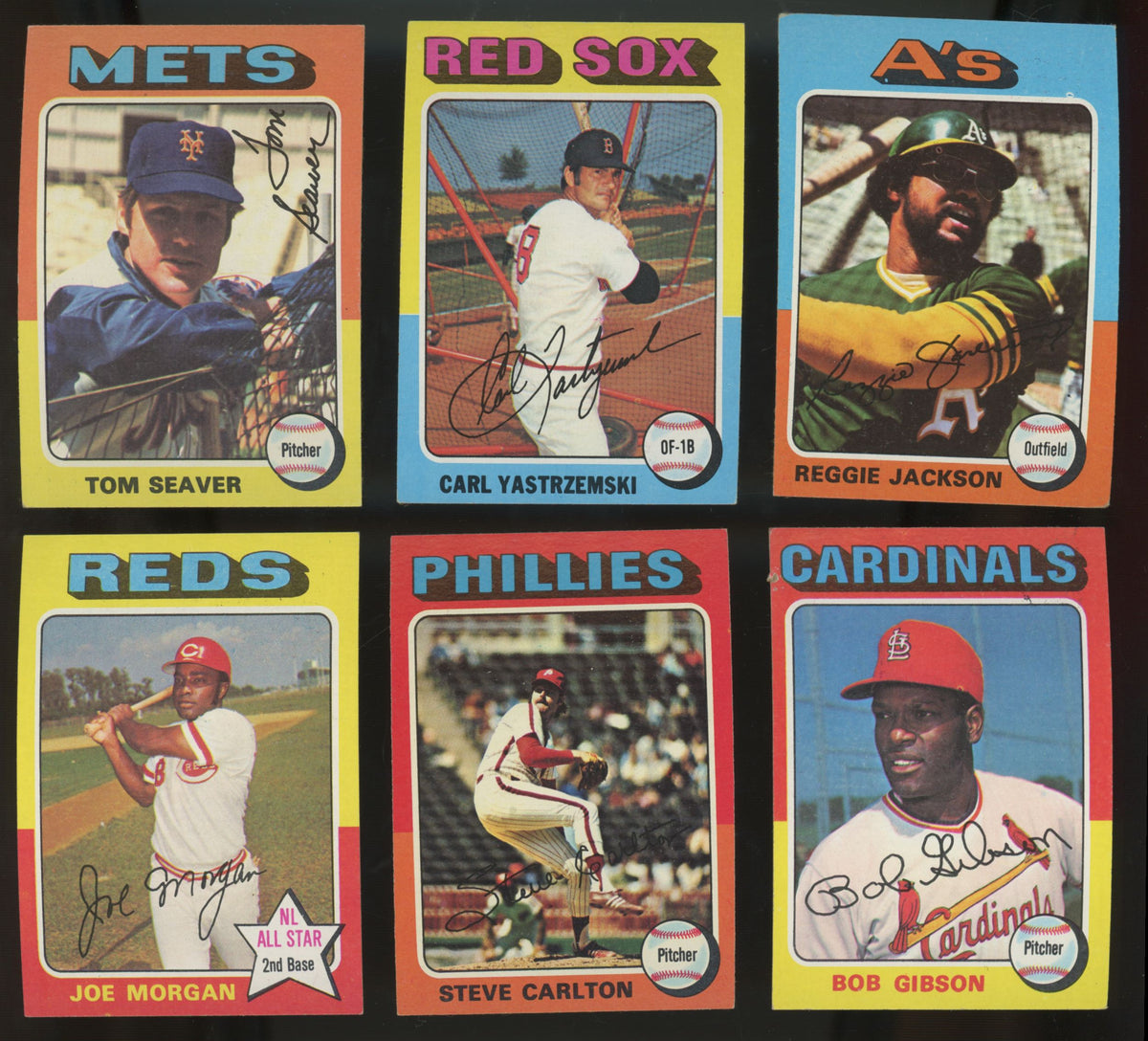 1975 Topps Baseball Regular-Size Near Complete Set (619/620) Missing #223 EX