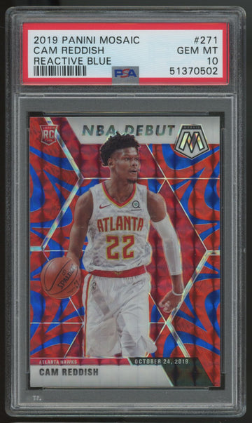2019/20 Mosaic Cam Reddish RC Reactive Blue #271 PSA 10