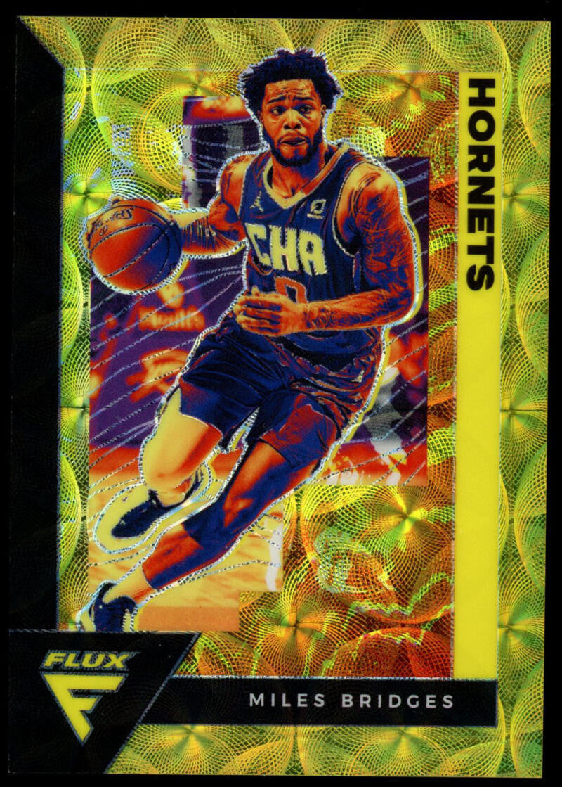 2020-21 Panini Flux Miles Bridges Gold Scope Prizm /8 #23
