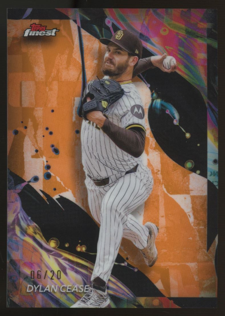 2024 Topps Finest Dylan Cease Uncommon Orange /20 #128