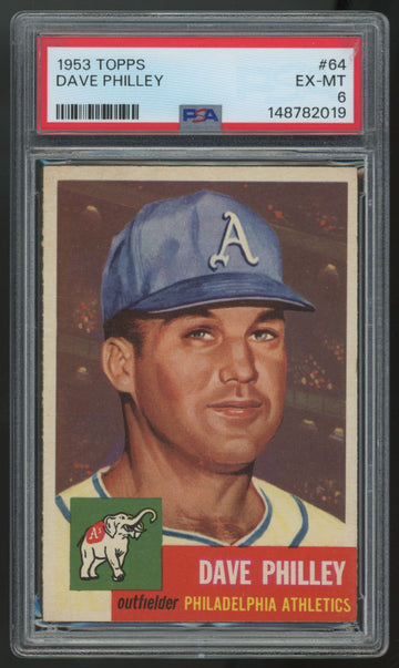 1953 Topps Dave Philley #64 PSA 6