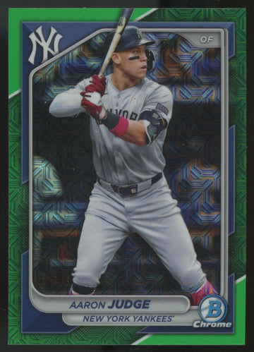 2024 Bowman Chrome Mega Aaron Judge Green /99 #80