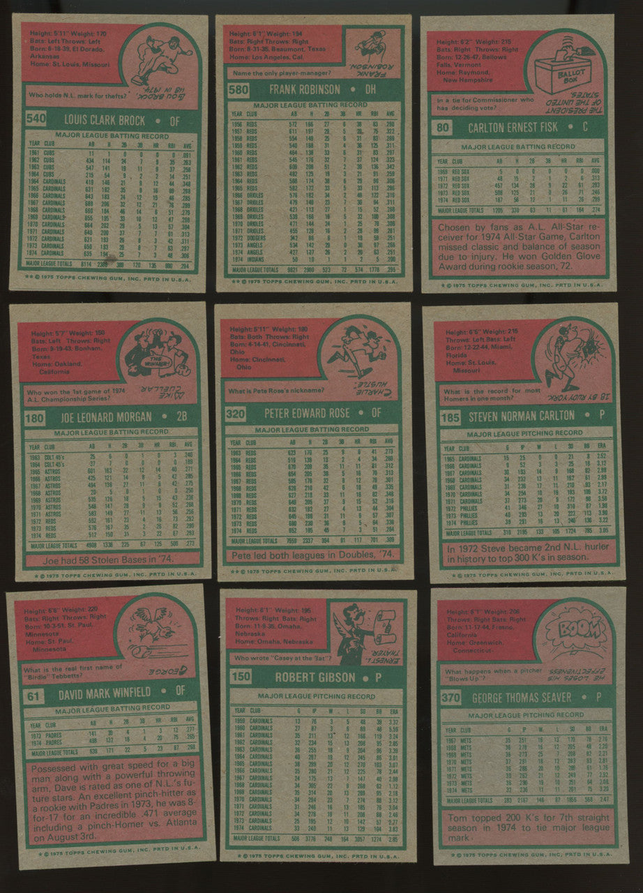 1975 Topps Mini Baseball Complete Set (660) VG/EX-EX Overall