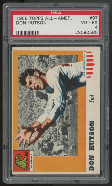 1955 Topps All-American Don Hutson RC #97 PSA 4