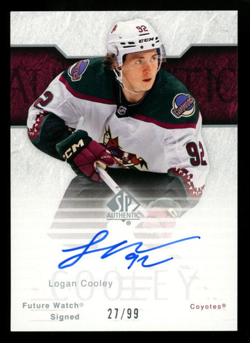 2023-24 Upper Deck SP Authentic Logan Cooley RC Future Watch Auto /99 #RFWA2-60